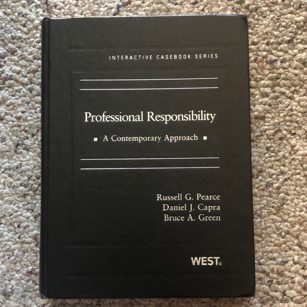 Law School Professional Responsibility Textbook
